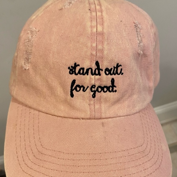 Stand Out For Good Pink Baseball Cap - Picture 4 of 13